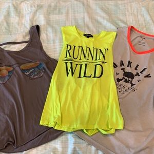 3 women’s muscle tanks